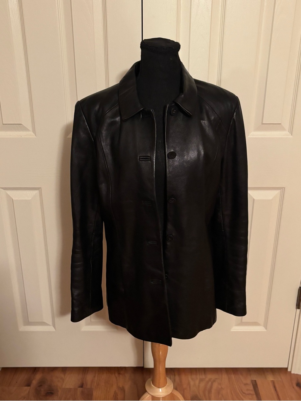 ALFANI VINTAGE LAMBSKIN LEATHER JACKET SIZE M